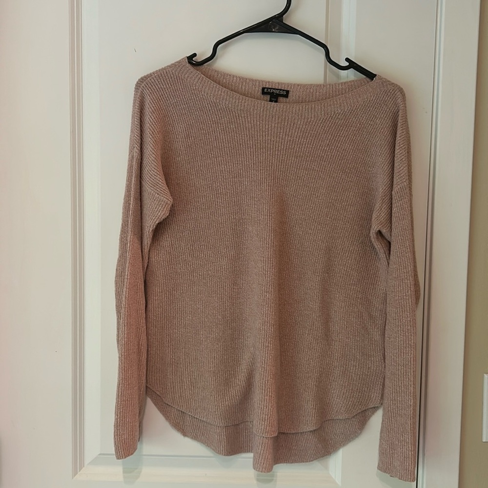 Gently used blush color express sweater